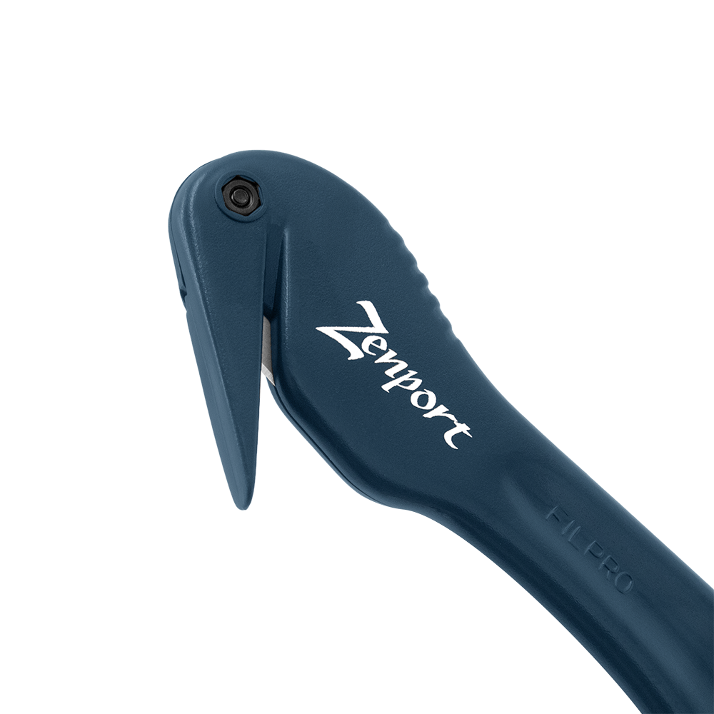 Zenport UK259 Duckbill Landscape Knife, Plastic and Fabric Cutter, Black