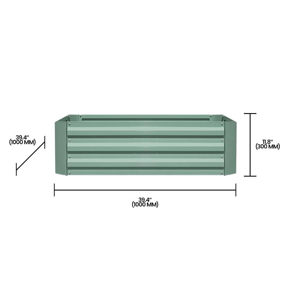 Kit de bancal elevado Zenport WS1003, verde (99,4 x 99,4 x 30,5 cm)