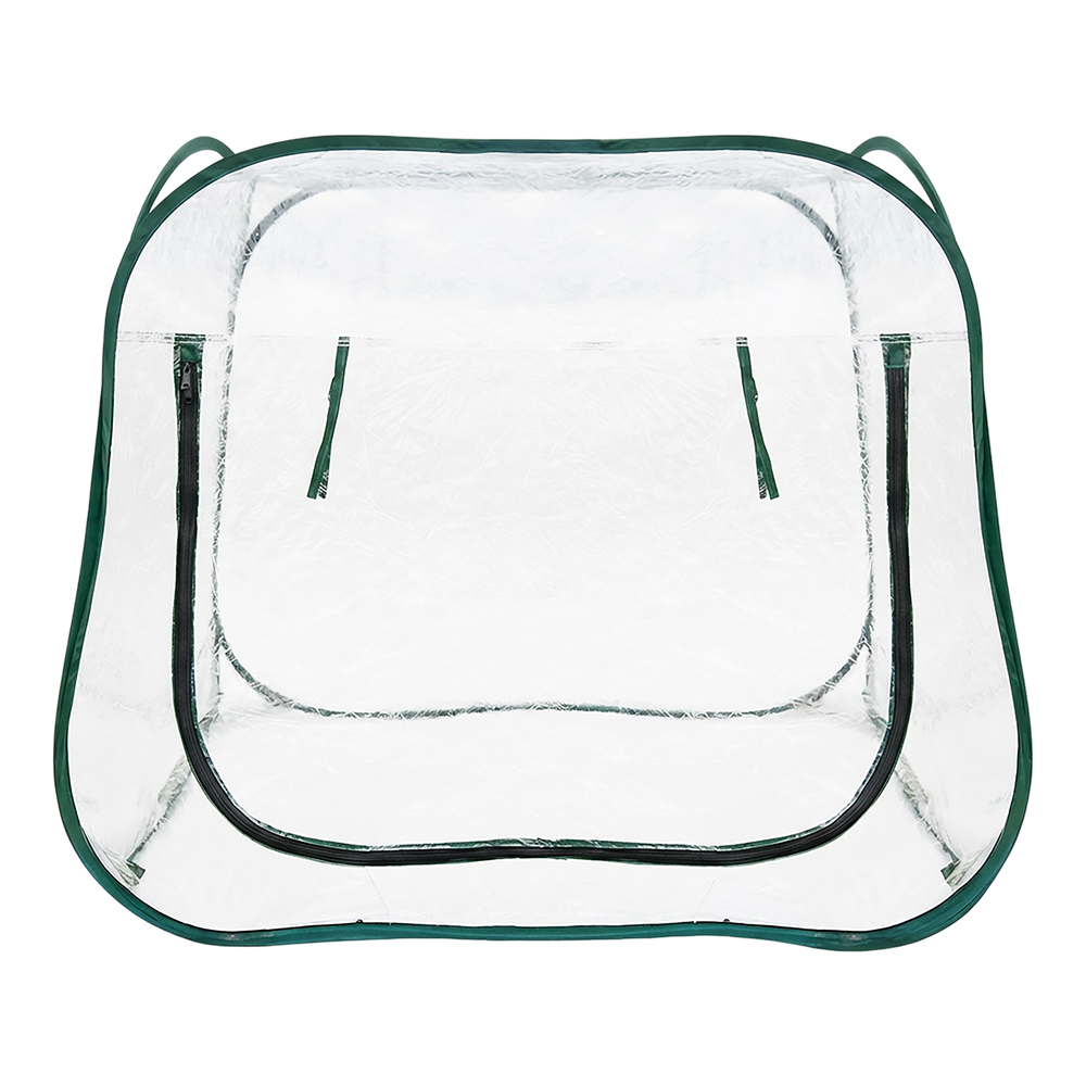 Zenport WS3241 Pop-Up Greenhouse (47.3"x47.3"x39.4"), Green