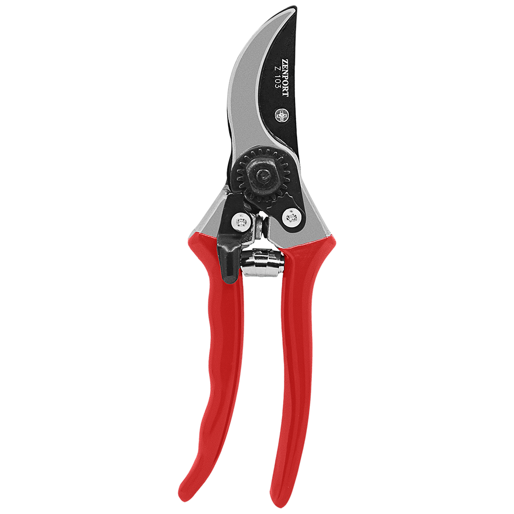 Tijeras de podar Zenport Z103, 8 pulgadas, hojas de 2 pulgadas, color rojo