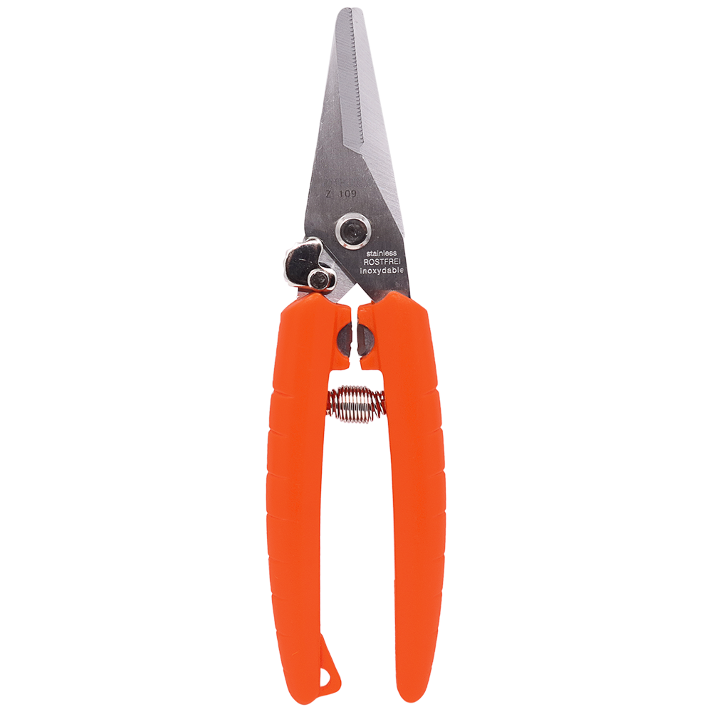 Tijeras para cortar ramos florales Zenport Z109, 7,5 pulgadas, color naranja