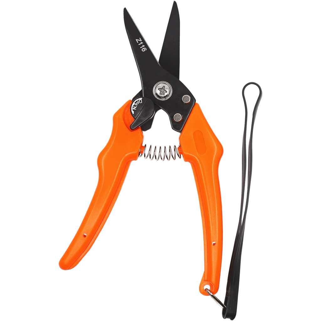 Zenport Z116 Hoof and Floral Trimming Shear with Twin-Blade, 7.5-Inch, for Goat, Sheep, Alpaca and More, Orange