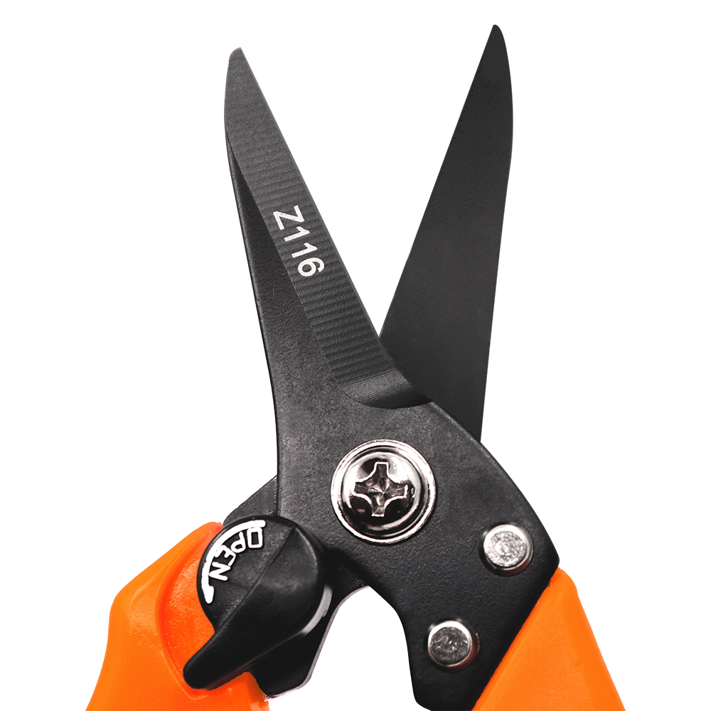 Zenport Z116 Hoof and Floral Trimming Shear with Twin-Blade, 7.5-Inch, for Goat, Sheep, Alpaca and More, Orange