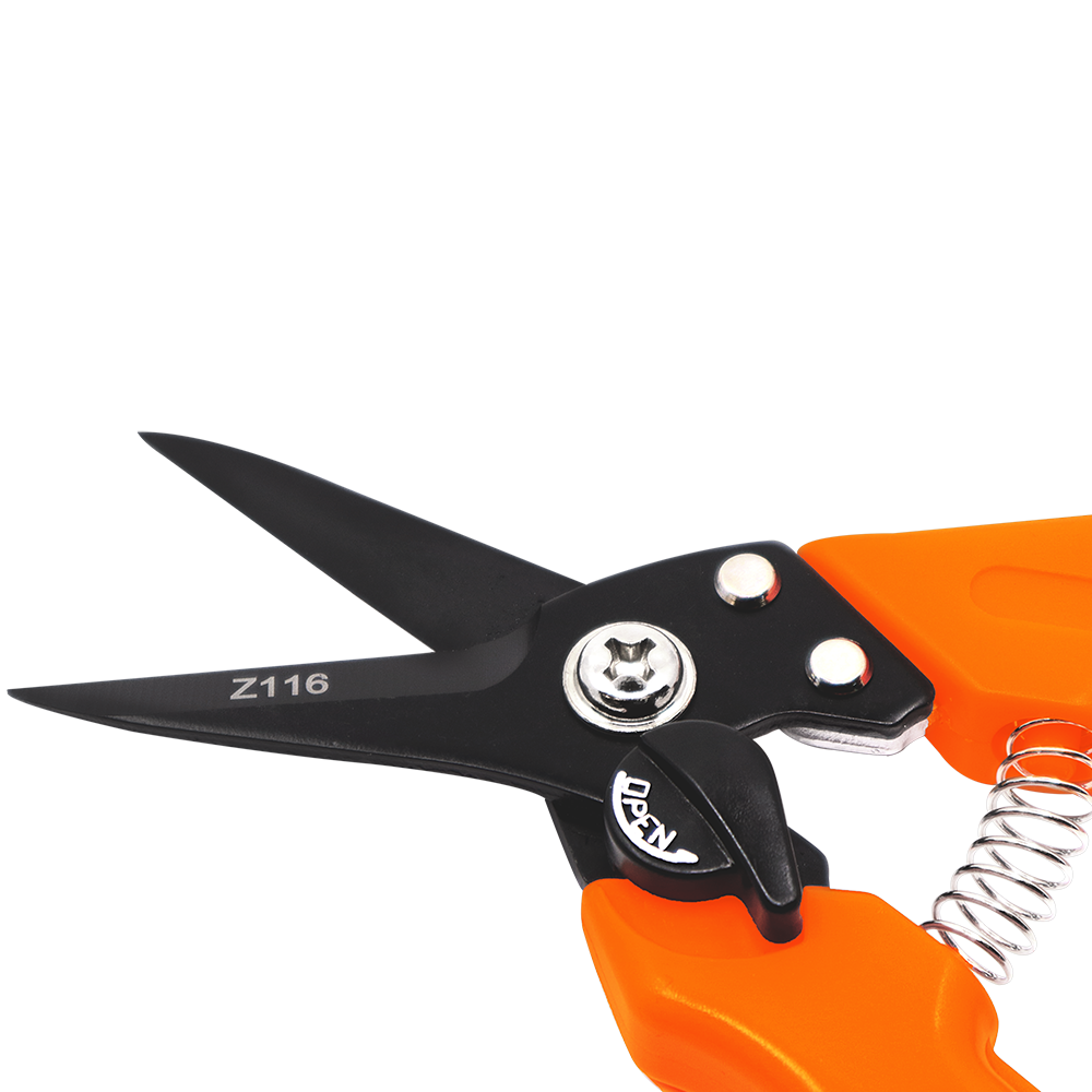 Zenport Z116 Hoof and Floral Trimming Shear with Twin-Blade, 7.5-Inch, for Goat, Sheep, Alpaca and More, Orange