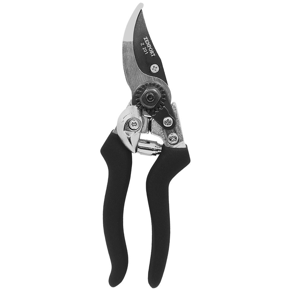 Zenport Z201 Heavy Duty Bypass Pruner, 8-Inch, Black
