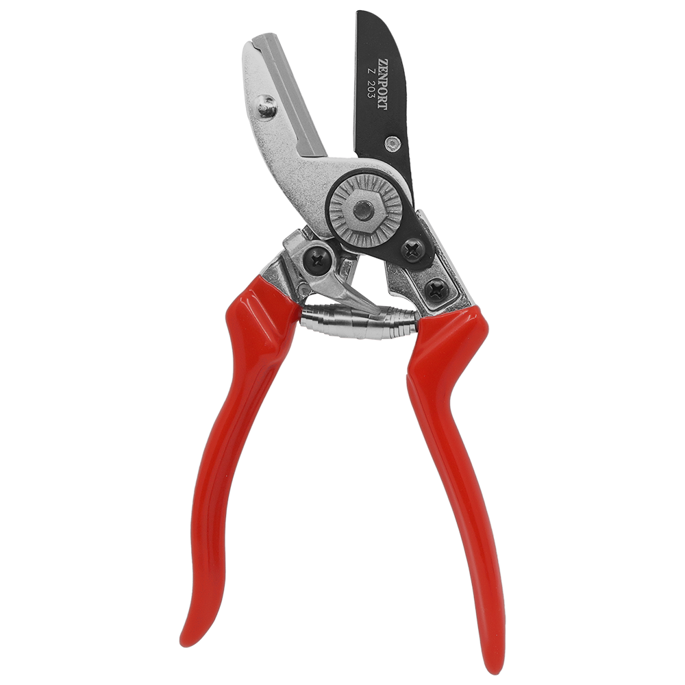 Podadora de servicio pesado Zenport Z203, acción de yunque, 8 pulgadas, roja