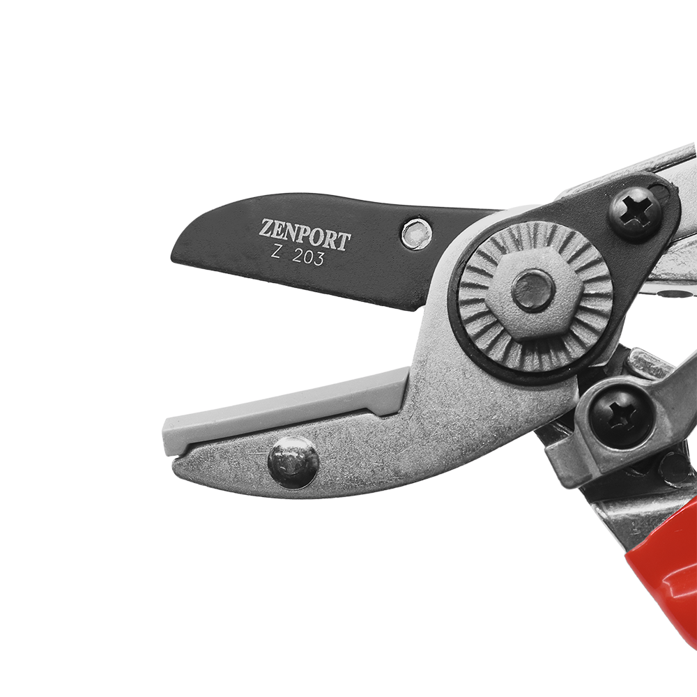 Podadora de servicio pesado Zenport Z203, acción de yunque, 8 pulgadas, roja