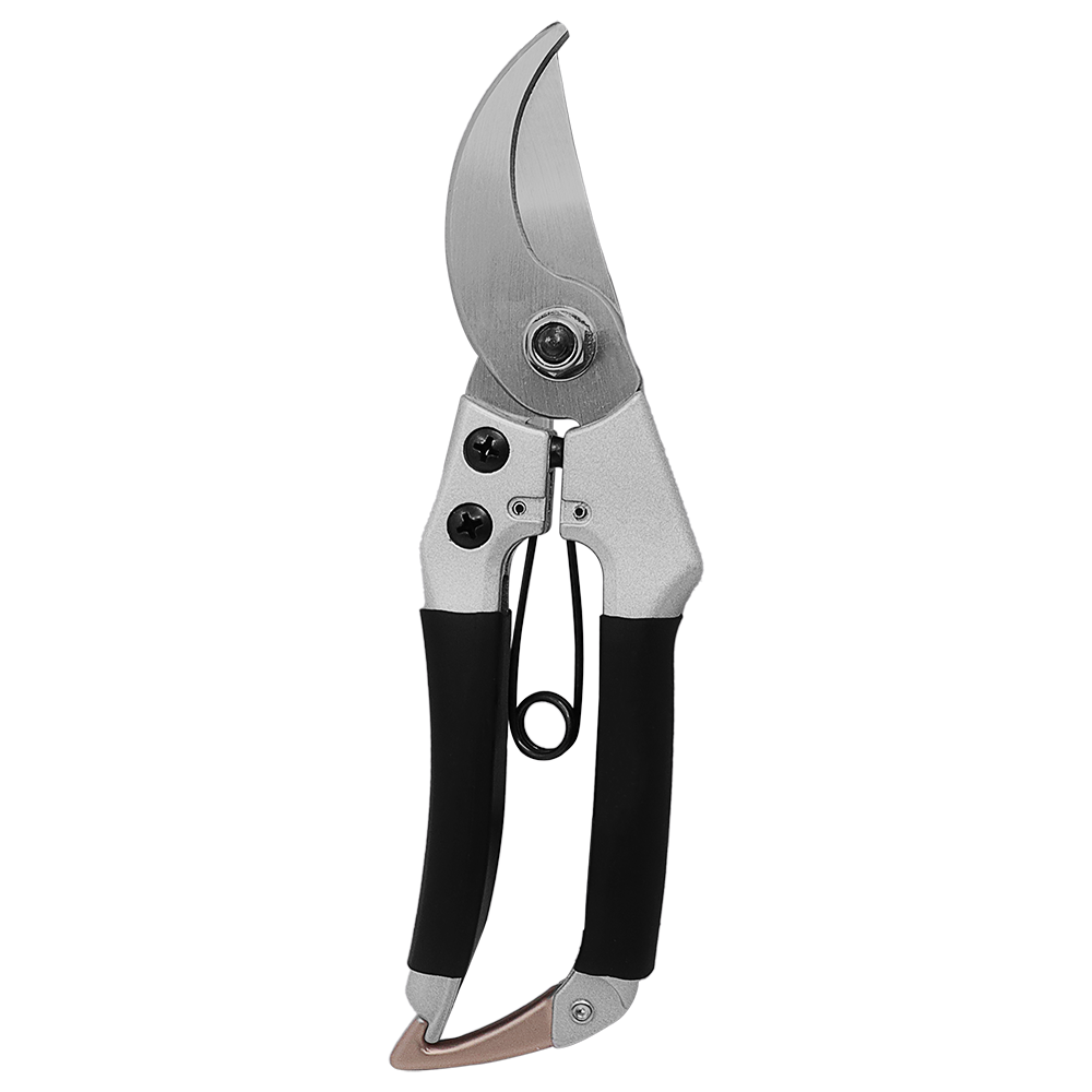 Zenport Z206 Deluxe Chrome-Plated Pruner, 7-Inch, Black