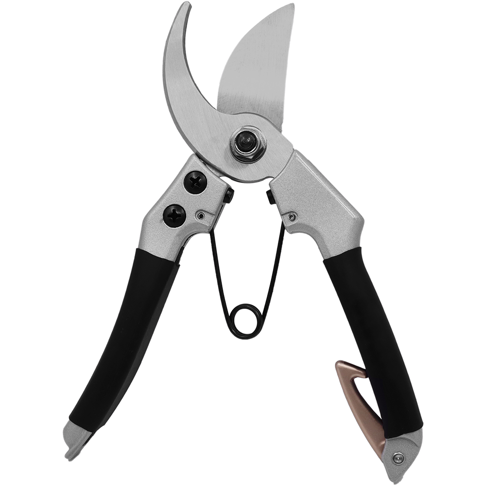 Zenport Z206 Deluxe Chrome-Plated Pruner, 7-Inch, Black