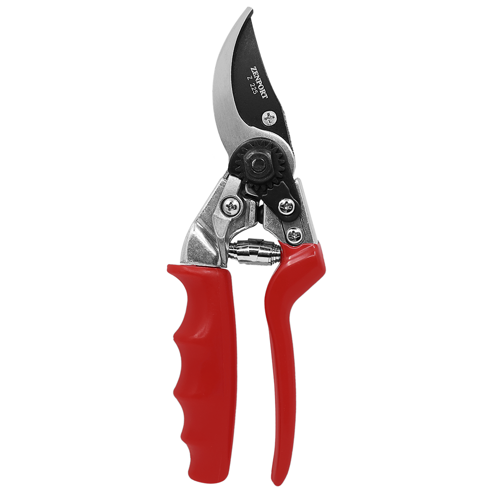 Zenport Z225 Bypass Pruner with Rotating Handle, 8.5-Inch, Red
