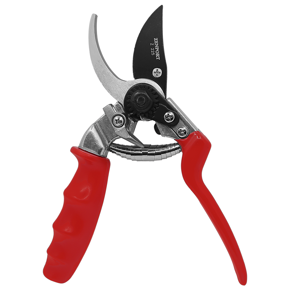 Zenport Z225 Bypass Pruner with Rotating Handle, 8.5-Inch, Red