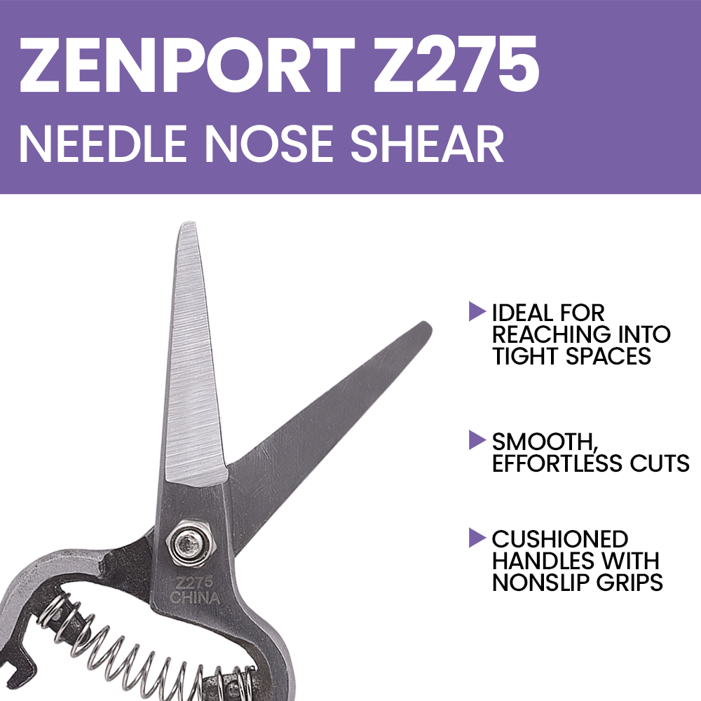 Zenport Z275 Needlenose Shear, 8-Inch, Red