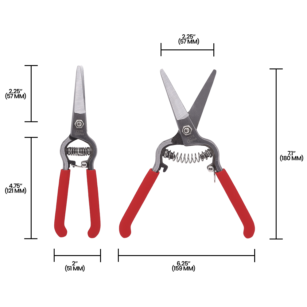 Zenport Z275 Needlenose Shear, 8-Inch, Red