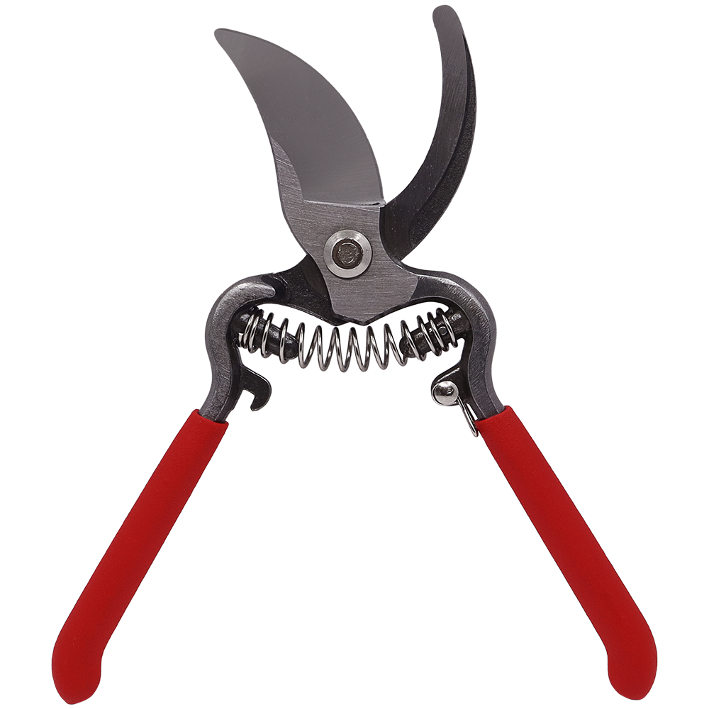 Podadora de bypass Zenport Z290 Classic de acero forjado de 8 pulgadas, hojas de acero al carbono de 2,5 pulgadas, color rojo