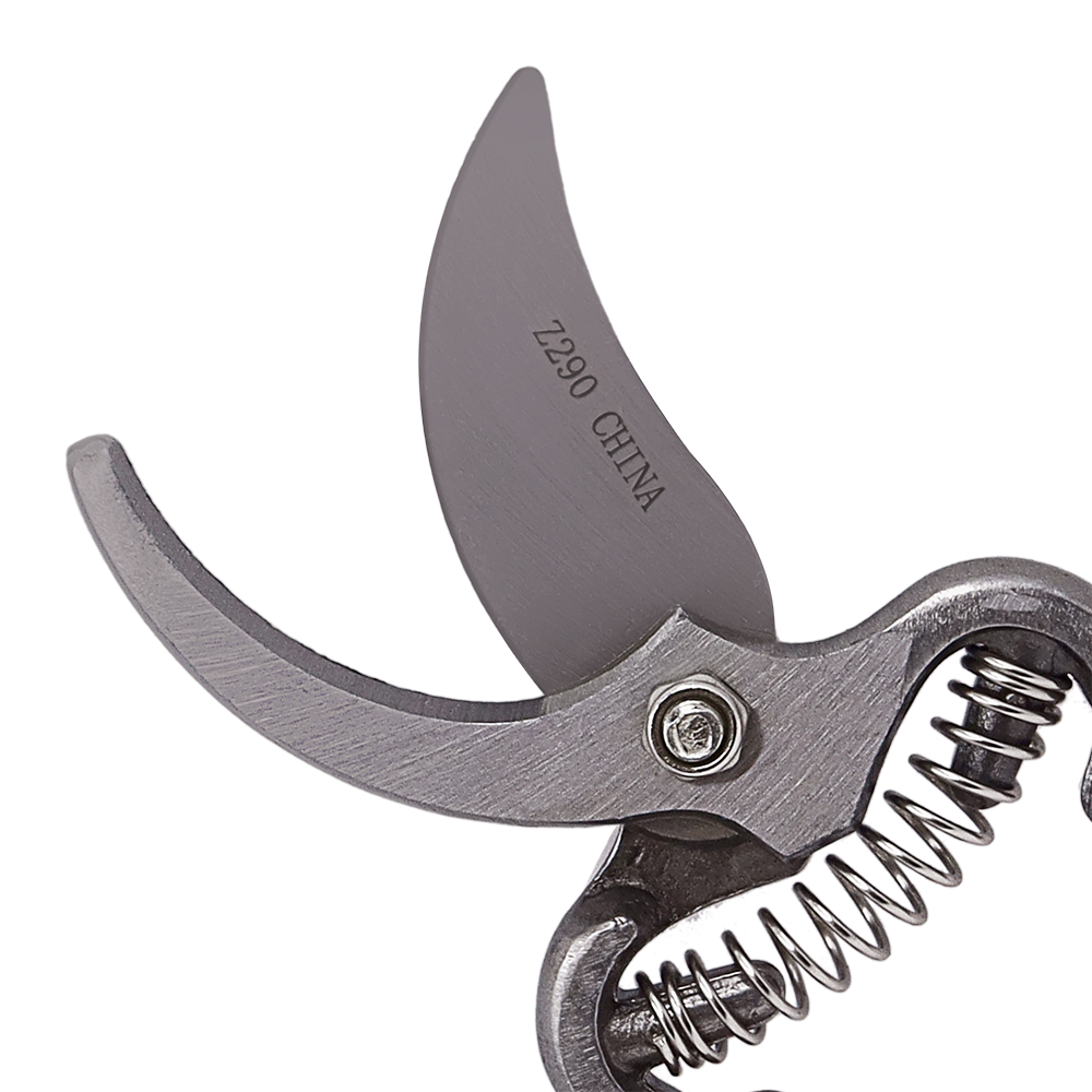 Podadora de bypass Zenport Z290 Classic de acero forjado de 8 pulgadas, hojas de acero al carbono de 2,5 pulgadas, color rojo