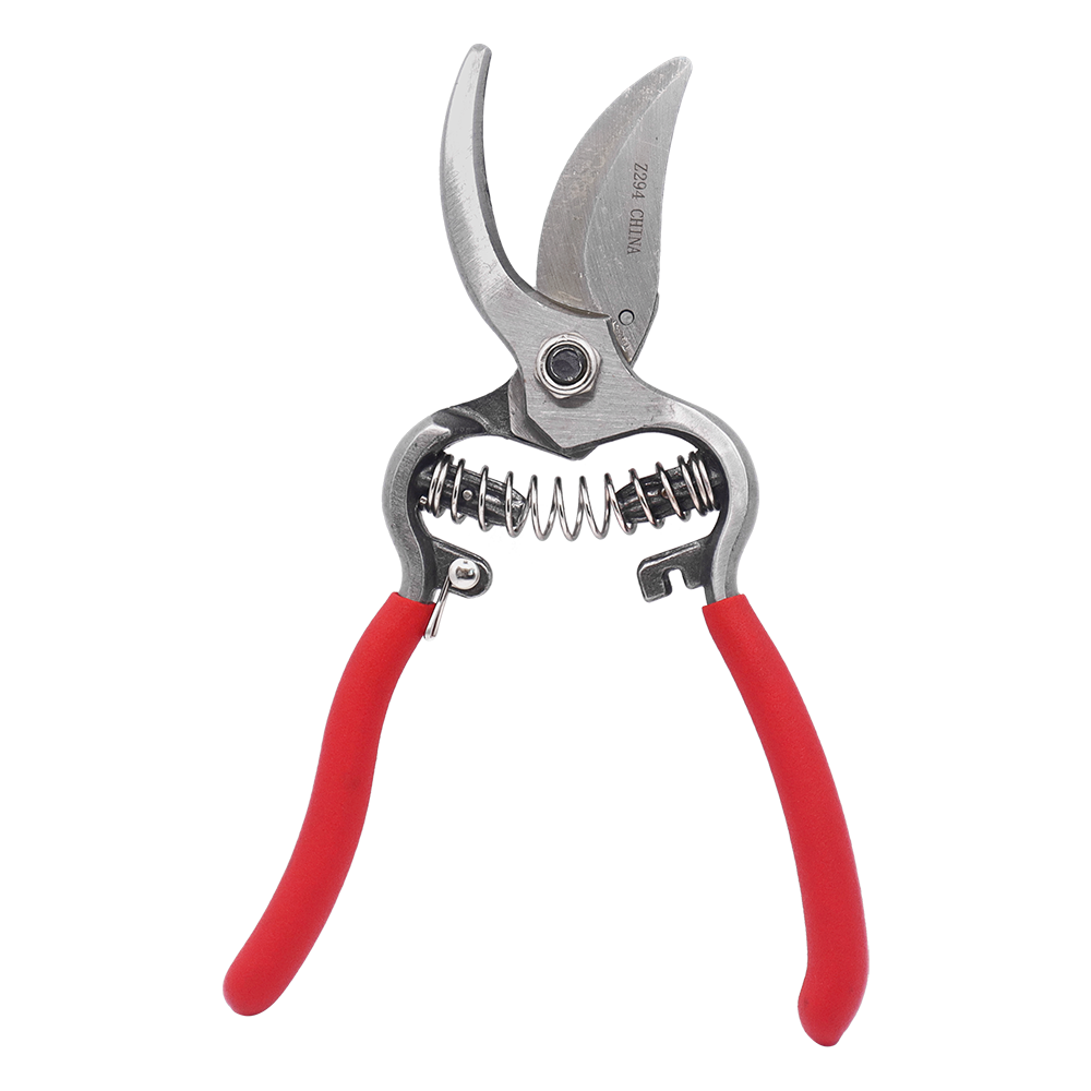 Podadora de bypass forjada Zenport Z294, 8 pulgadas, hojas de 2,5 pulgadas, color rojo