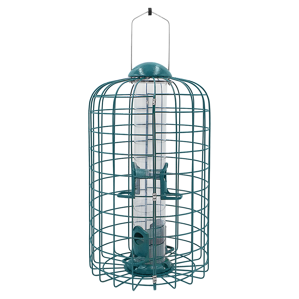Zenport Z38002 Squirrel Resistant Caged Bird Feeder, Green