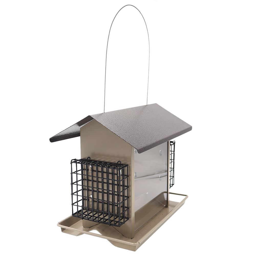 Zenport Z38073 Large Bird Hopper Feeder, Beige