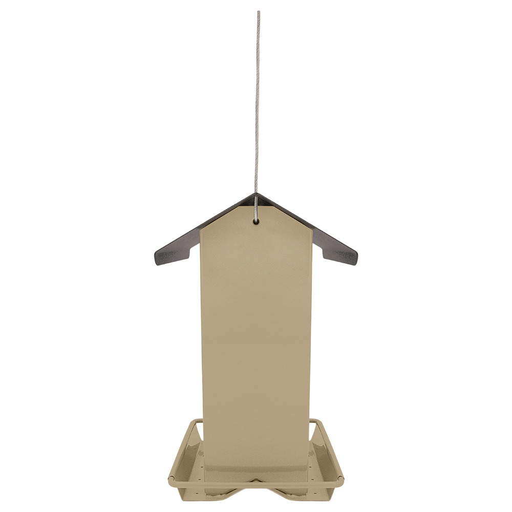 Zenport Z38188 Small Hanging Metal Hopper Feeder, Beige