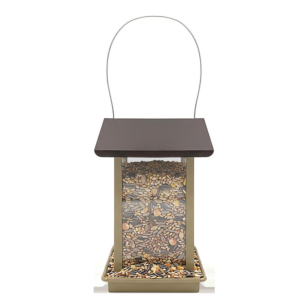 Zenport Z38188 Small Hanging Metal Hopper Feeder, Beige