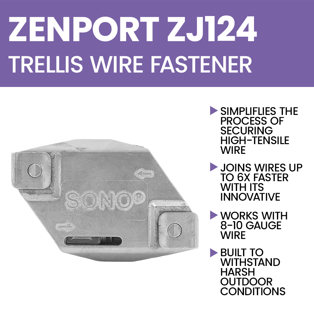 Fijación de alambre para enrejado Agri-Lock Zenport ZJ124, grande