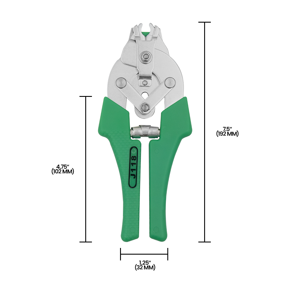 Zenport ZJ18 Ring Pliers Multi-Purpose Binding Machine, Green