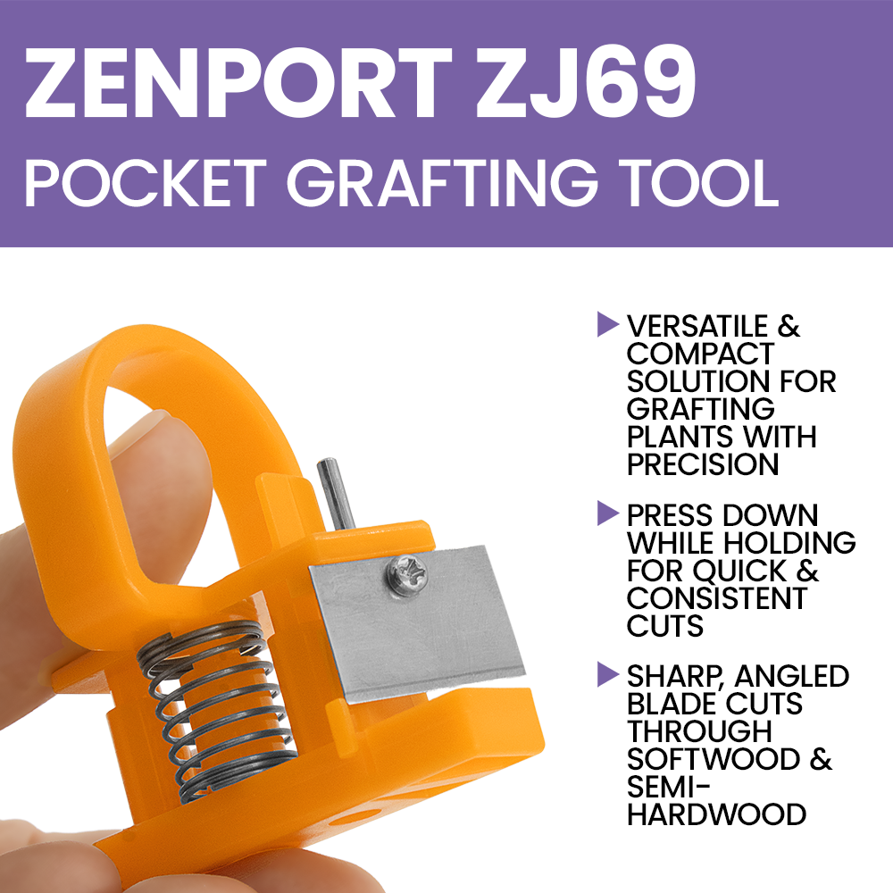 Zenport ZJ69 Professional Pocket Grafting Tool for Twigs, Orange