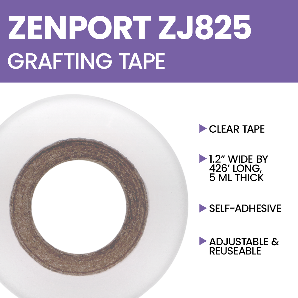 Zenport ZJ825 Nursery and Grafting Film Tape, Clear