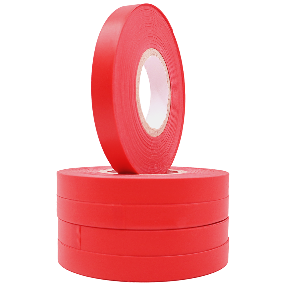 Cinta de atado roja Zenport ZL0025 para atar plantas con las herramientas MAX HT-R45, HT-B, HT-R2, Zenport ZL88, ZL89, ZL99 y otras herramientas pequeñas de atado, 80 pies/rollo