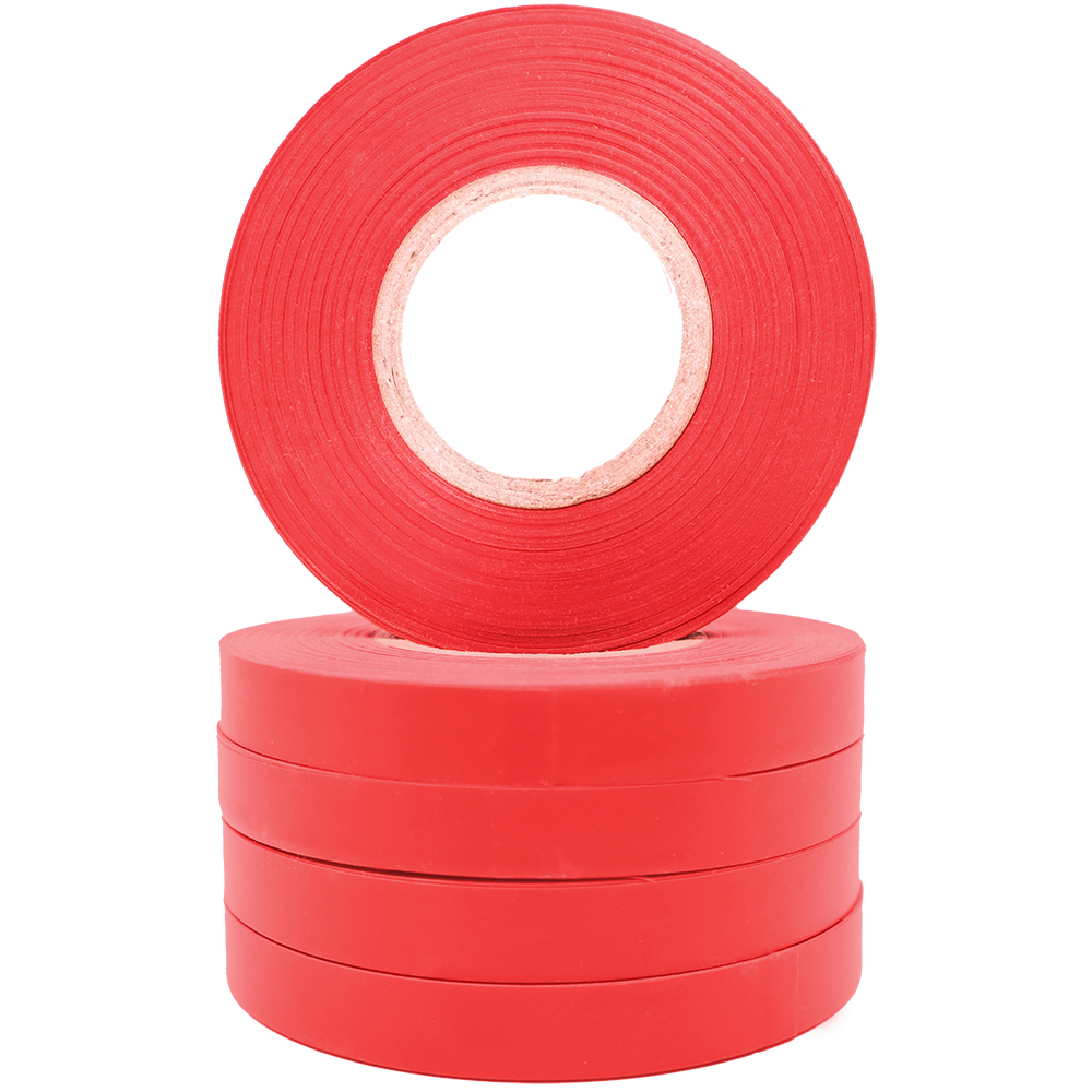 Cinta de atado roja Zenport ZL0025 para atar plantas con las herramientas MAX HT-R45, HT-B, HT-R2, Zenport ZL88, ZL89, ZL99 y otras herramientas pequeñas de atado, 80 pies/rollo