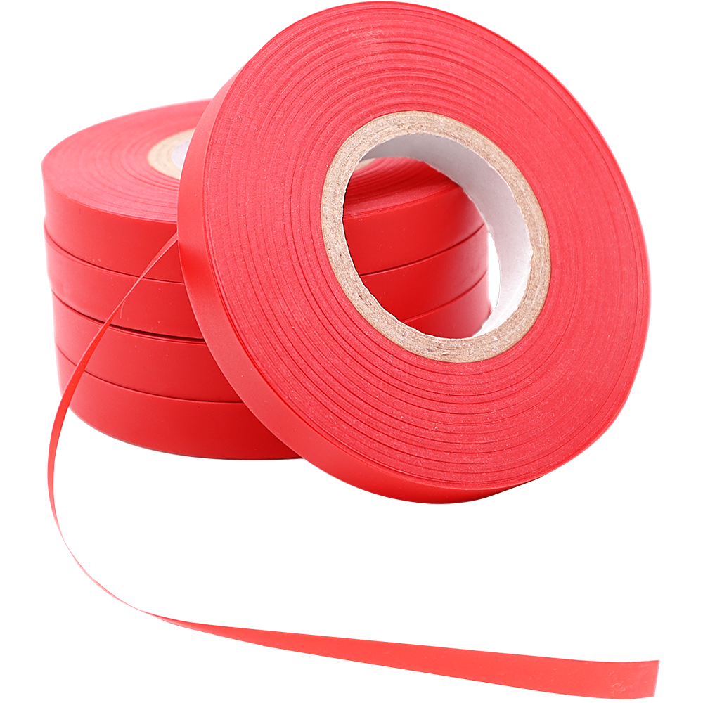 Cinta de atado roja Zenport ZL0025 para atar plantas con las herramientas MAX HT-R45, HT-B, HT-R2, Zenport ZL88, ZL89, ZL99 y otras herramientas pequeñas de atado, 80 pies/rollo