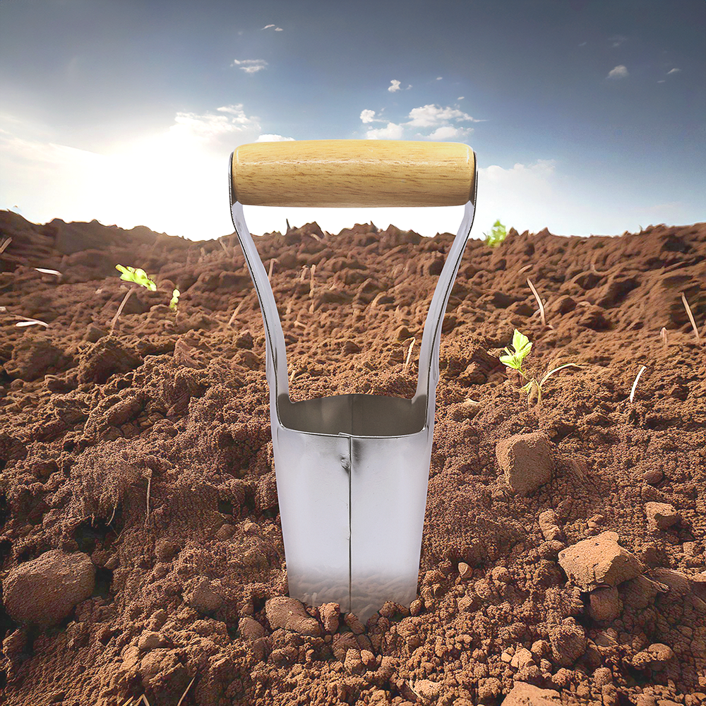 Zenport ZL120 Bulb Planter, Silver