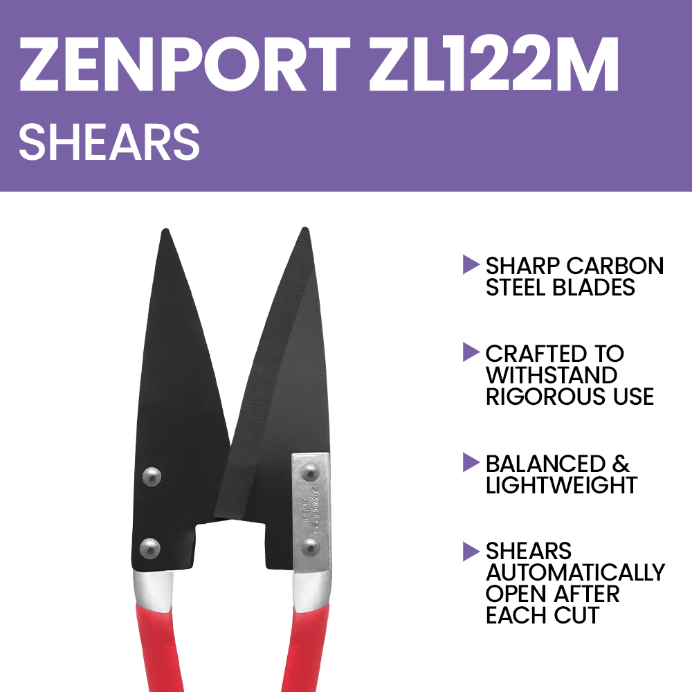 Esquiladora de ovejas y cebollas de alta resistencia Zenport ZL122M, 11 pulgadas