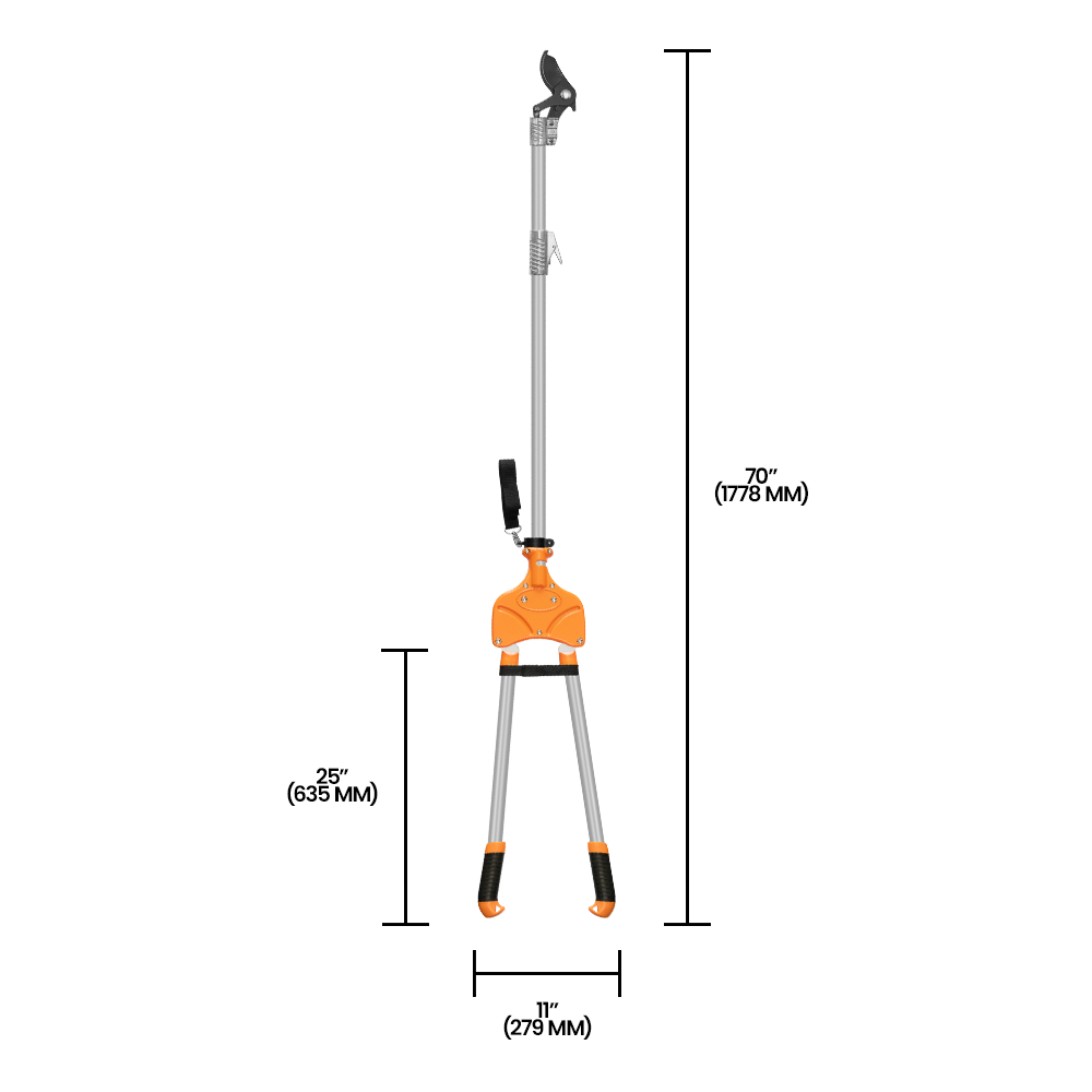 Podadora telescópica de largo alcance Zenport ZL630, 96 pulgadas