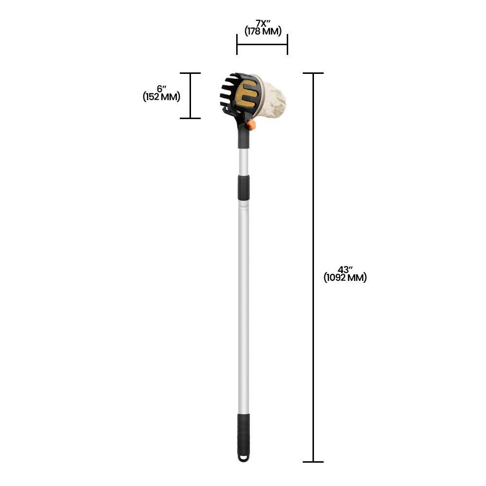 Recolector de frutas ajustable Zenport ZL750, plateado