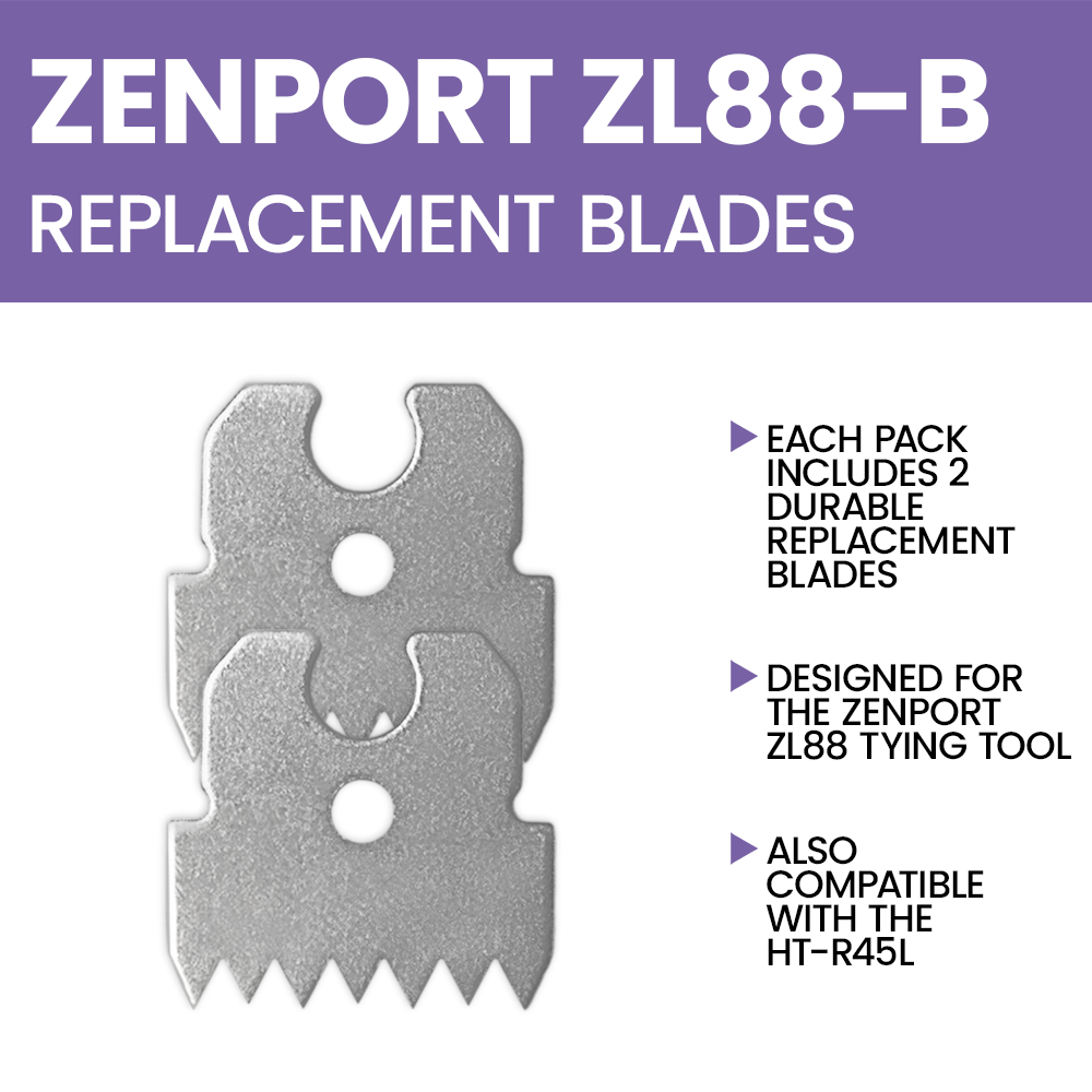 Zenport ZL88-B Replacement Blades for ZL88 Tape Tool, 2 Pack