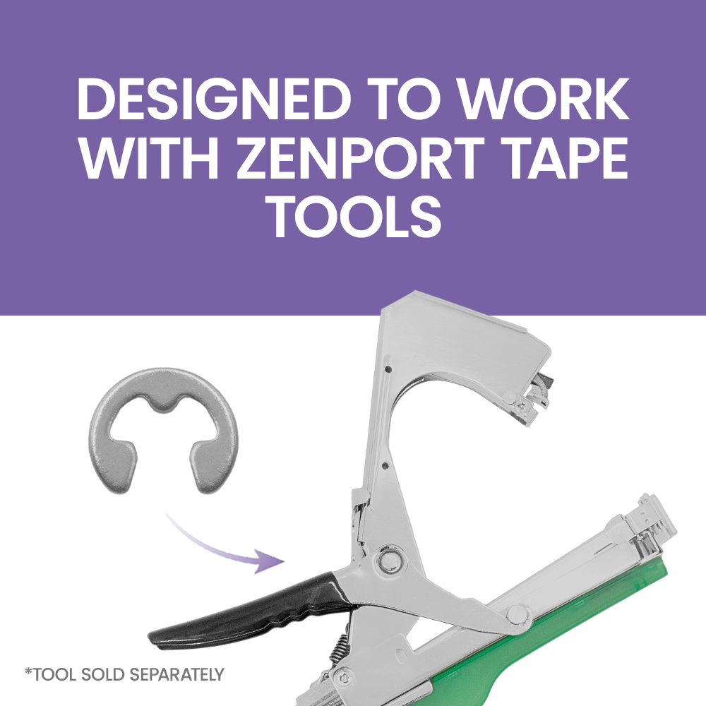 Anillo de retención tipo E Zenport ZLT-3 para herramienta de cinta