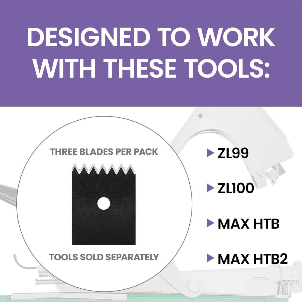 Hoja de repuesto para herramienta de cinta Zenport ZLT1 (paquete de 3)
