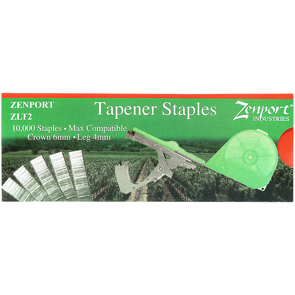 Grapas Zenport ZLT2 para herramientas de atado de plantas, compatibles con herramientas de encintado MAX HT, 10 000 unidades