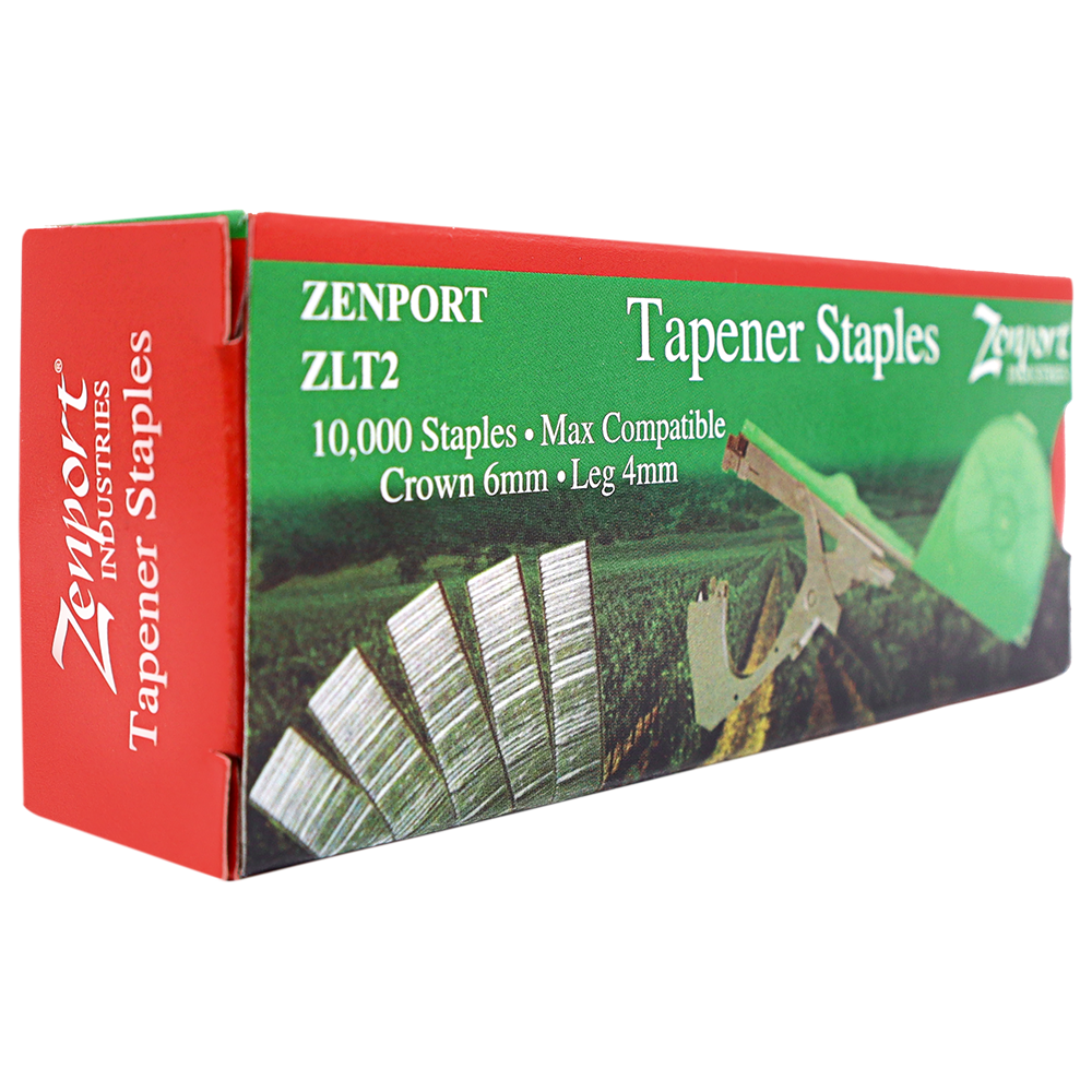 Grapas Zenport ZLT2 para herramientas de atado de plantas, compatibles con herramientas de encintado MAX HT, 10 000 unidades