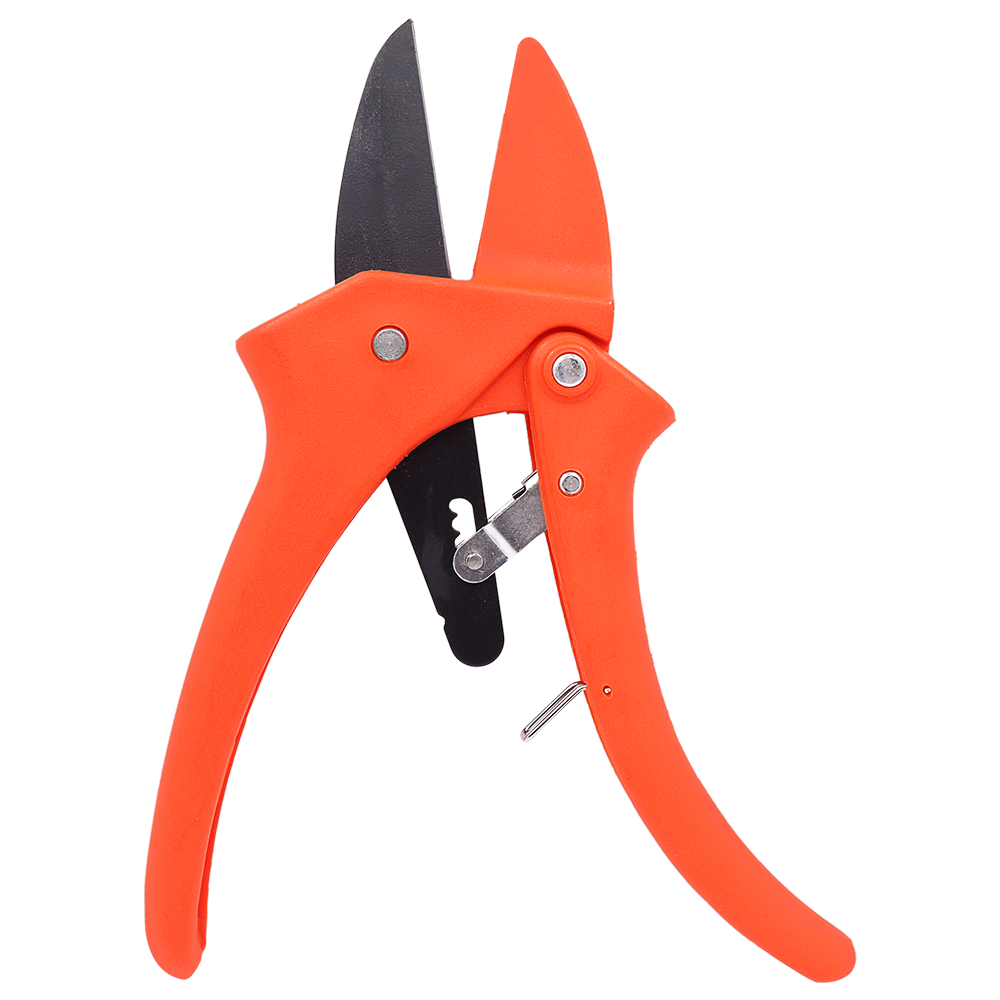 Zenport ZR110 Ratchet Standard, 7-Inch, 1.5 Inch Carbon Steel Blades, Orange