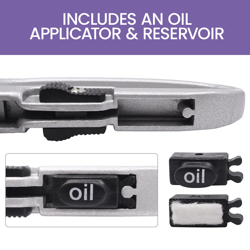 Tijeras de trinquete de lujo Zenport ZR130, 8,5 pulgadas, plateadas