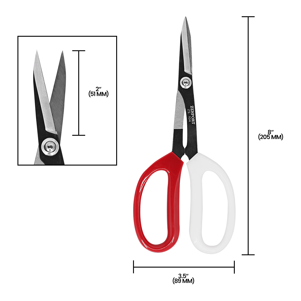 Tijeras de lujo Zenport ZS104 para jardinería, manualidades y horticultura, 20 cm de largo
