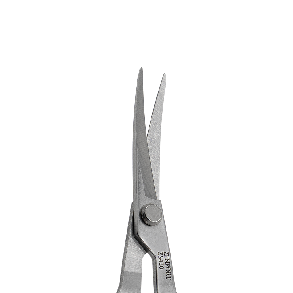 Zenport ZS420 Curved MasaMasa Trim Scissors, 1.4 Inch Stainless Steel Blades, Orange