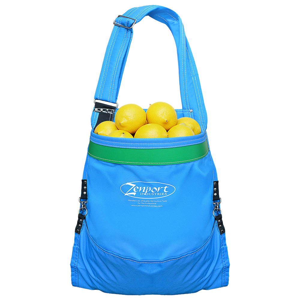 Bolsa para recolectar fruta Zenport AG413 Agrikon, 36 kg, azul