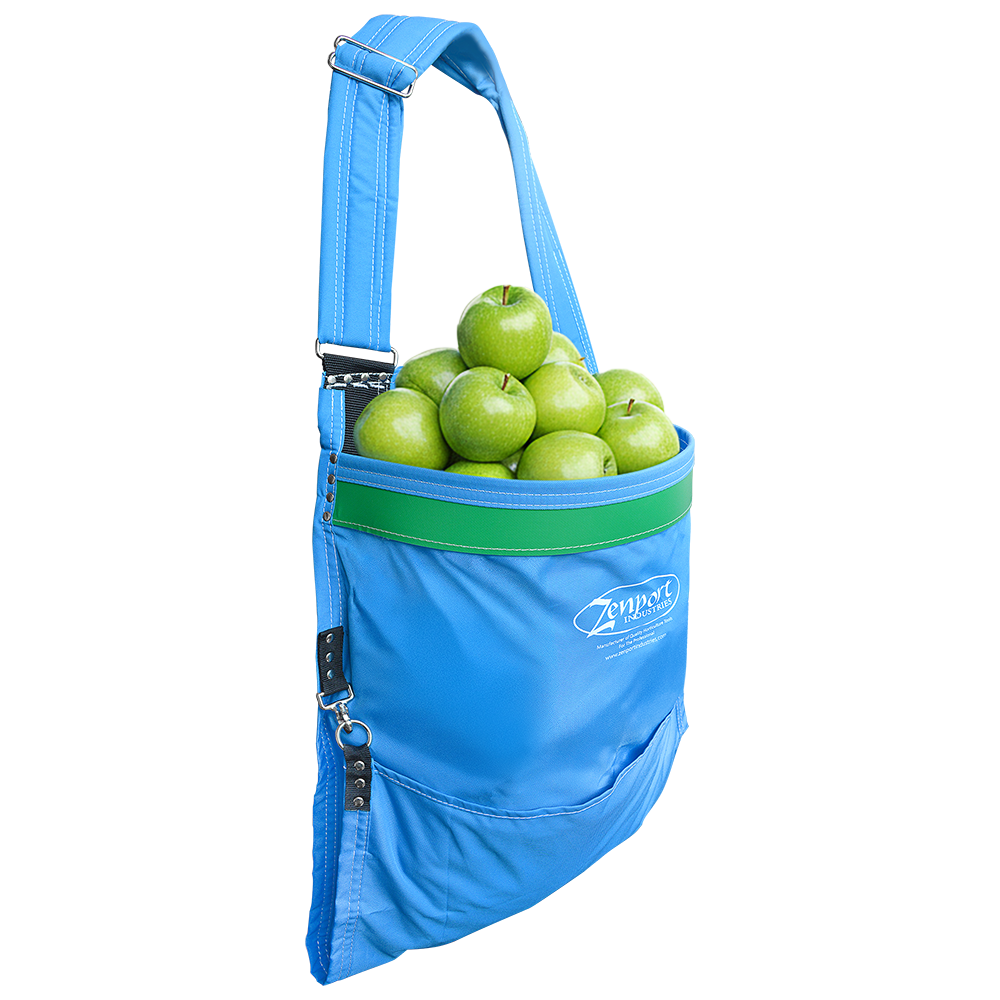 Bolsa para recolectar fruta Zenport AG413 Agrikon, 36 kg, azul