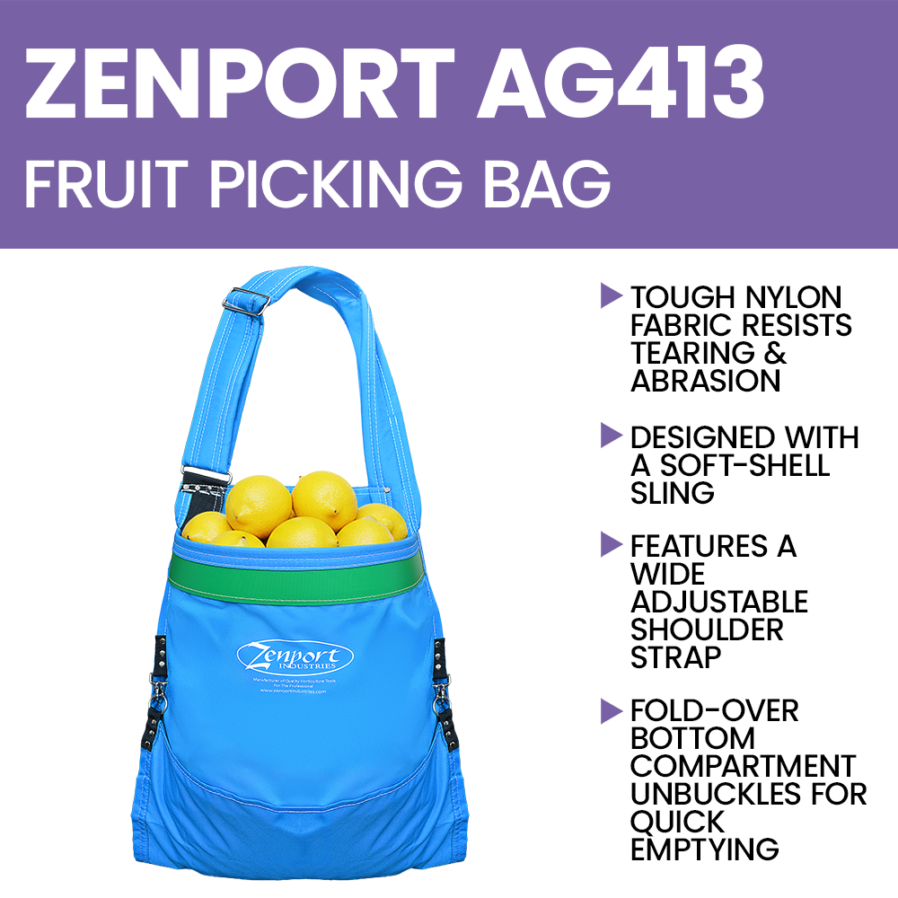 Zenport AG413 Agrikon Fruit Picking Bag, 80-Pound, Blue