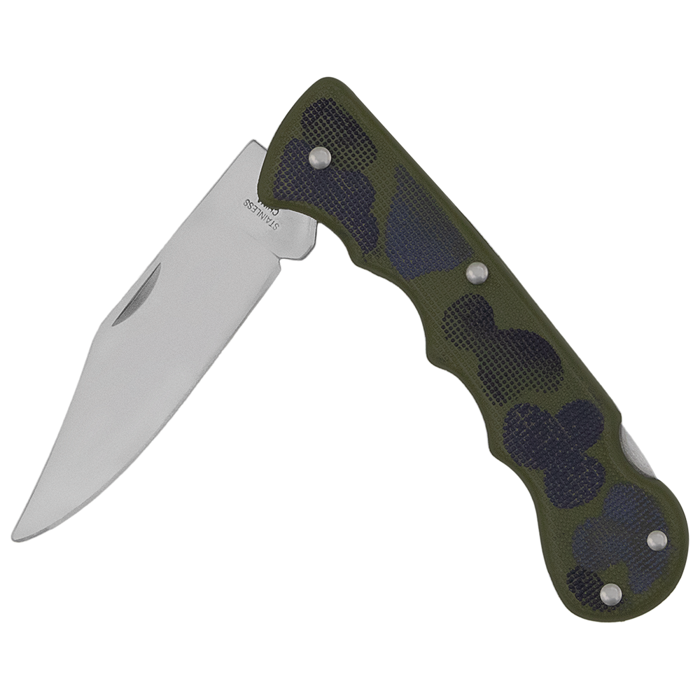 Zenport CSK7002 Folding Pocket Knife, Straight Blade, 4 Inch Blade, Green