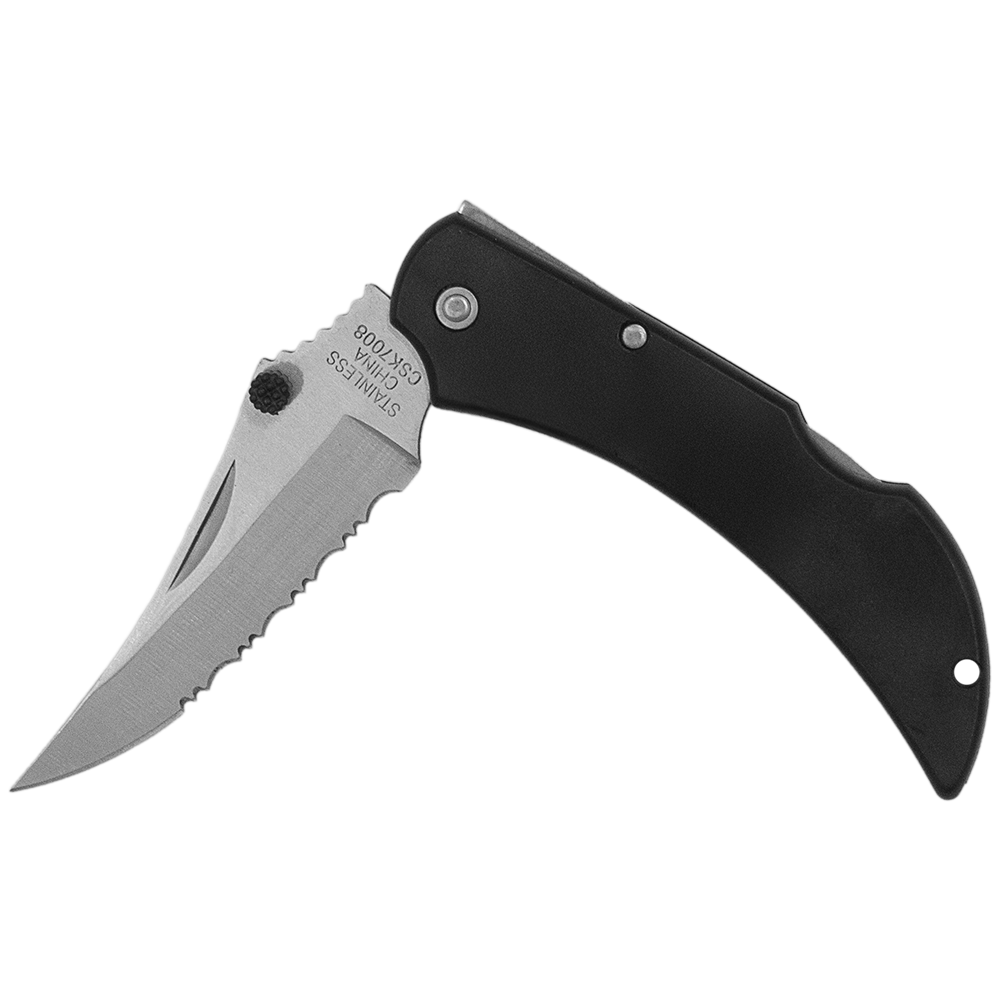 Zenport CSK7008 Folding Pocket Knife, Serrated Blade, 5-Inch