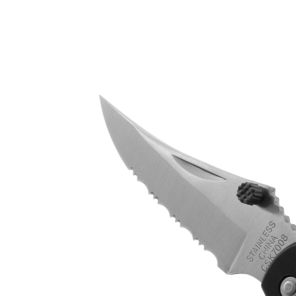Zenport CSK7008 Folding Pocket Knife, Serrated Blade, 5-Inch